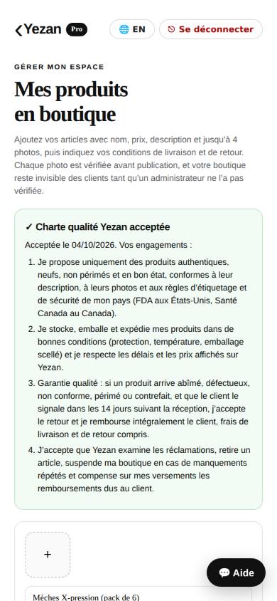 Vos produits