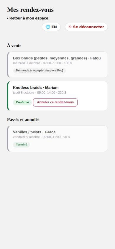 Votre agenda